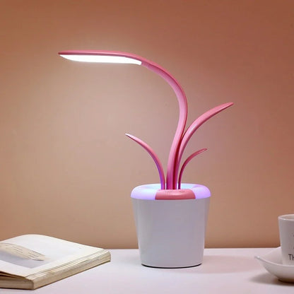 Elegant RGB Table Lamp Flowerpot