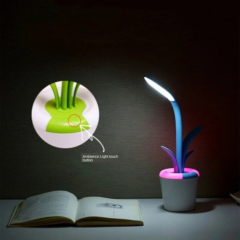 Elegant RGB Table Lamp Flowerpot