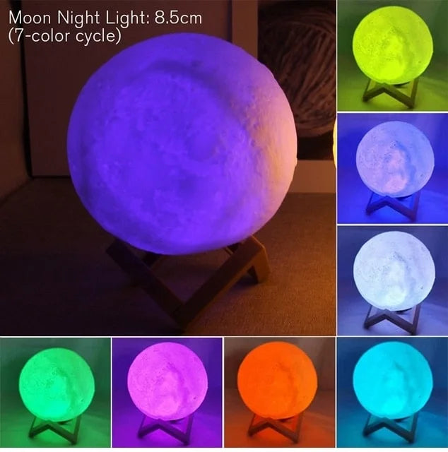 Enchanting LED Battery Moon Lamp