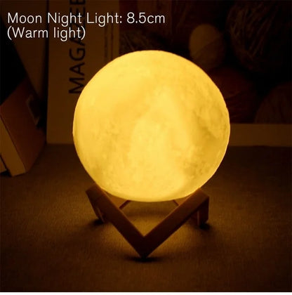 Enchanting LED Battery Moon Lamp