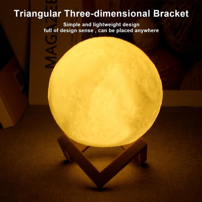 Enchanting LED Battery Moon Lamp