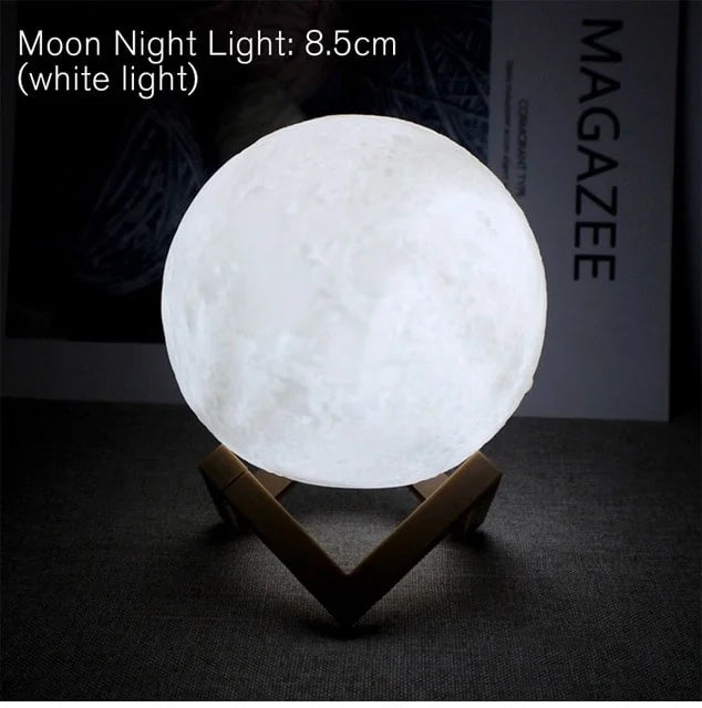 Enchanting LED Battery Moon Lamp