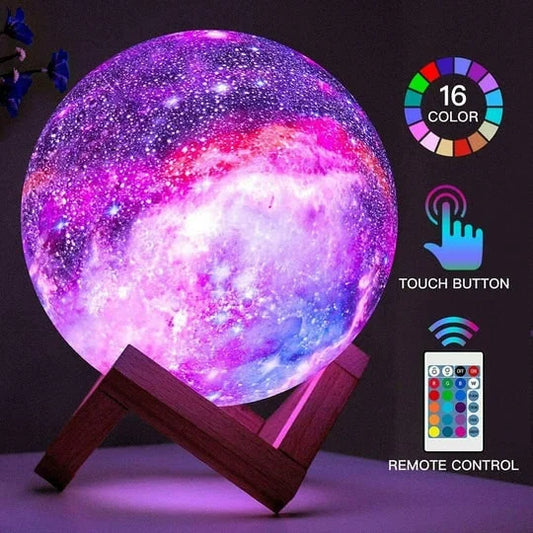 Illuminate Your World with the LED Moon Lamp - Remote Control Included