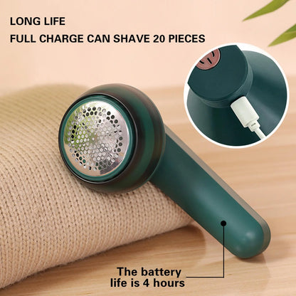 Premium Electric Trimmer Lint Remover - Fast USB Charging, Gentle Fabric Care