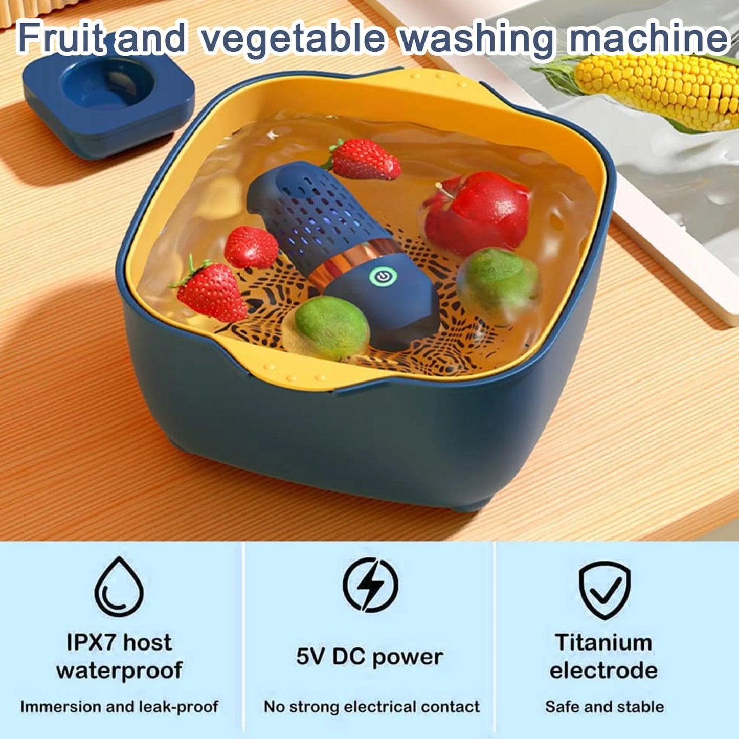 Wireless Fruit and Vegetable Cleaner Capsule
