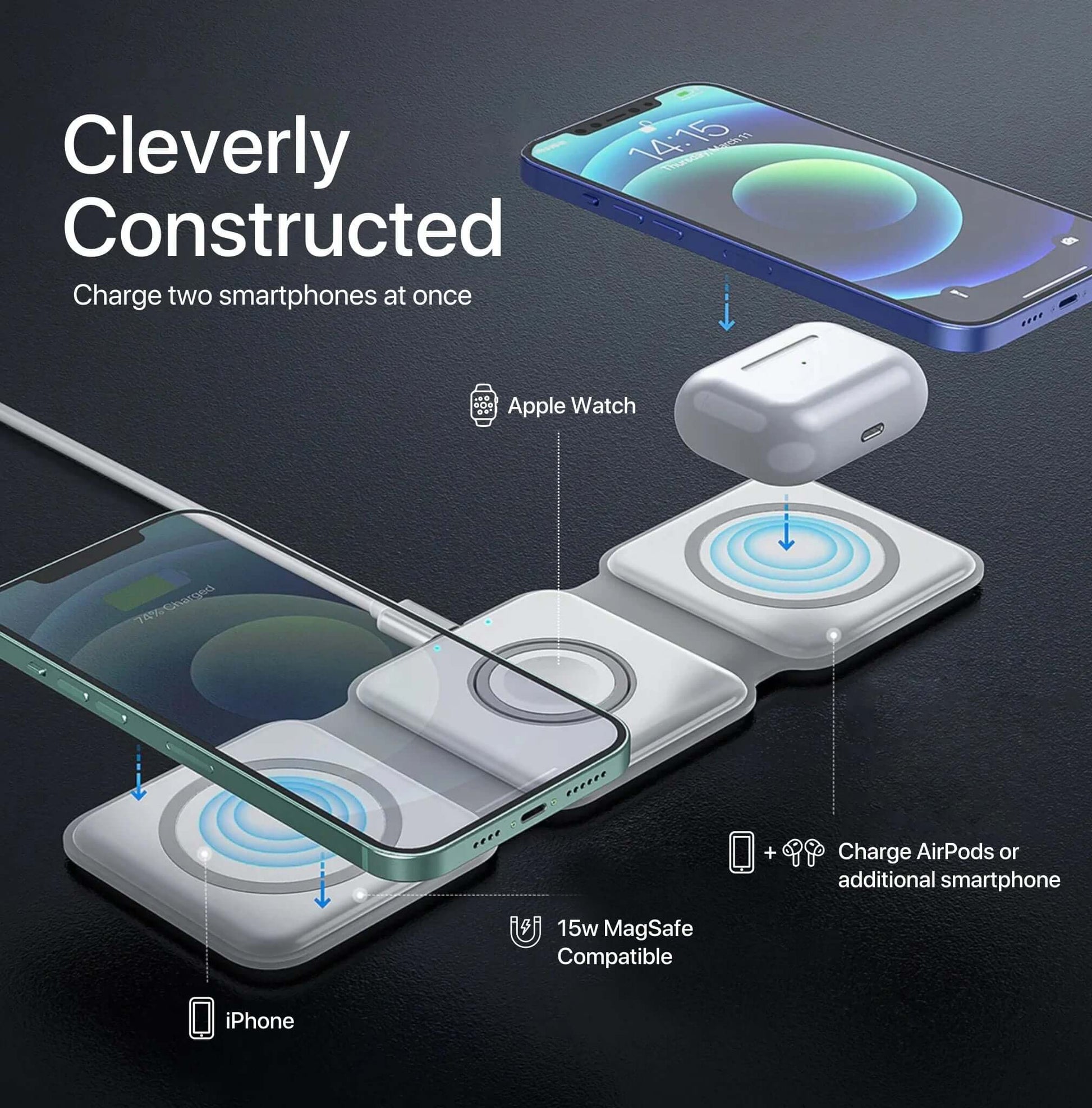 Turbo-Charge Tri-Port USB Charger