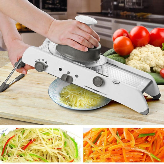 Mandoline™ Vegetable Slicer - Stainless Steel Blades for Easy Cooking